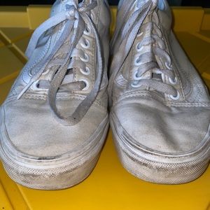 Preowned  Vans, White, W 9.5 or Mens 8